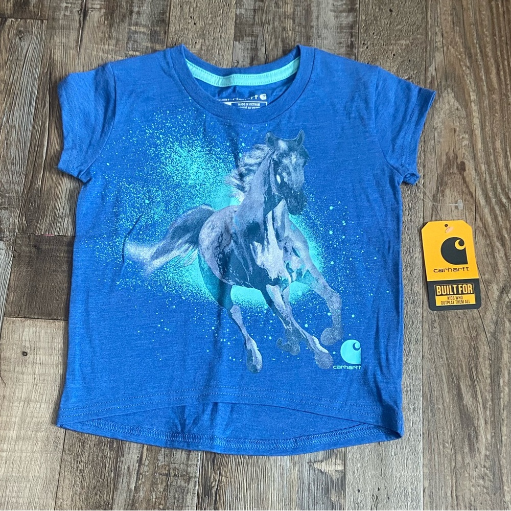 Carhartt Kids Blue Horse T-Shirt